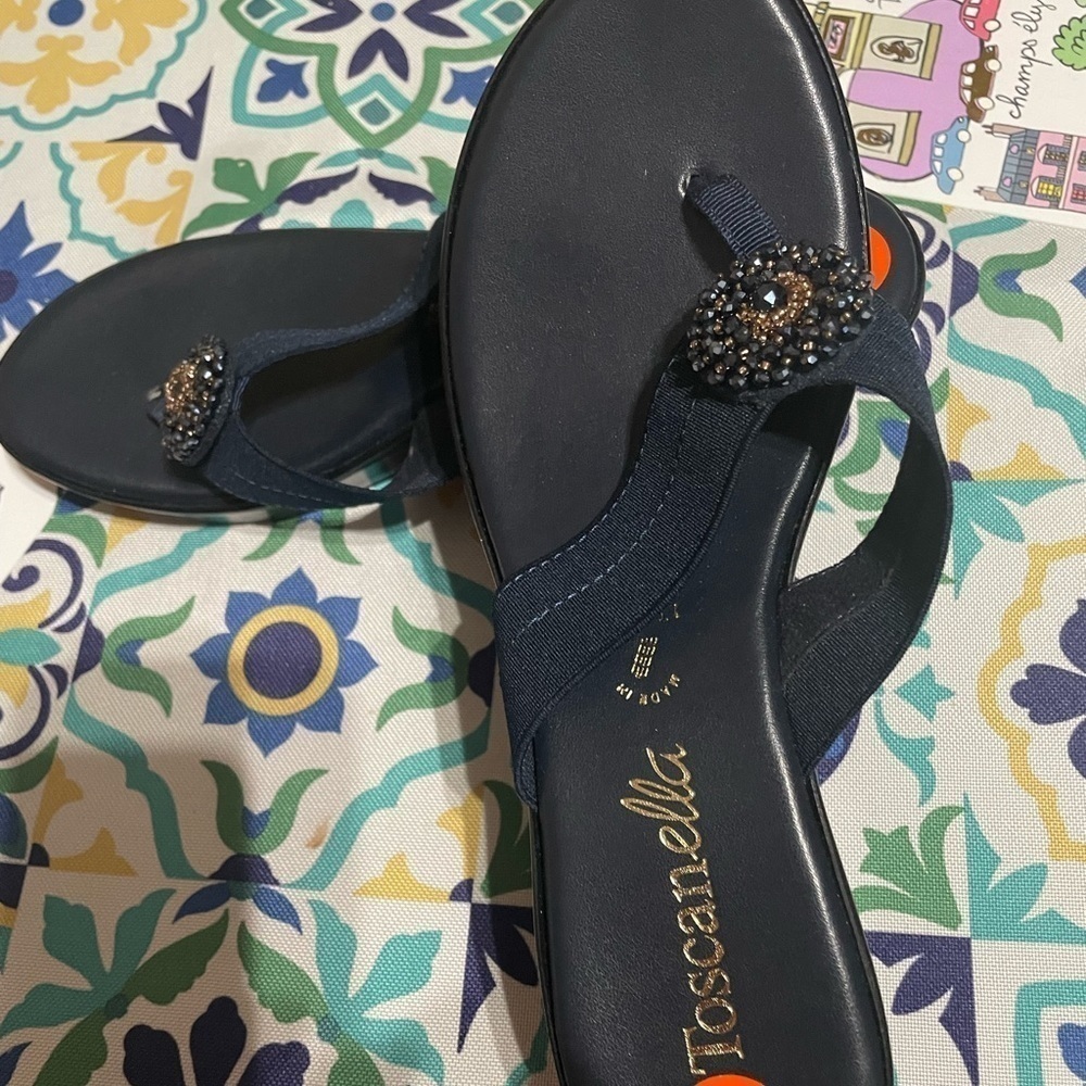 Toscanella Sandal mules NEW size 9.5 🌺🍃🪻🍃🌹